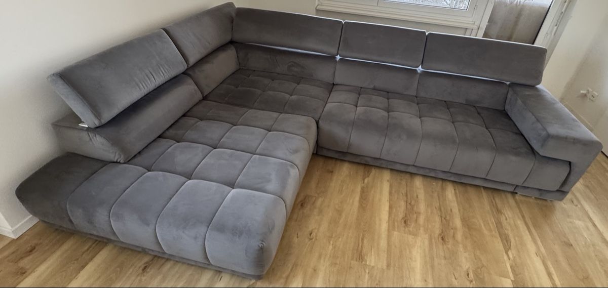Sofas: Ecksofa grau 325x225cm – D'occasion à Dietlikon par rregue 3