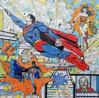Gemälde Pop Art Superheroes Künstler: Manuela Reitz