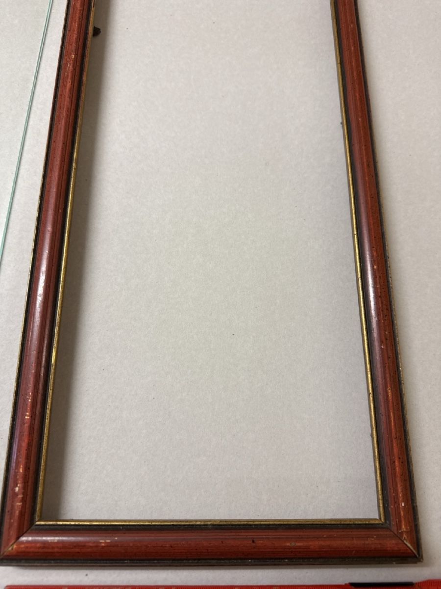 Cornici: Bilderrahmen Holz rot mit Glas Format 18x13 cm – Usato da Meienberg venduto da sony252 1