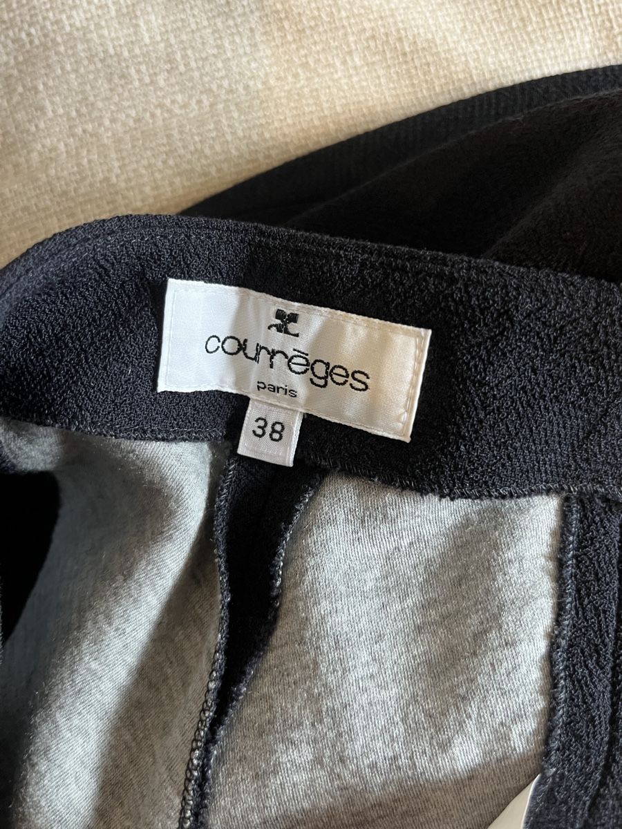 Pantaloni: Courrèges Paris Trousers, size 38, black wool, Fall style – Usato da Mies venduto da Nib2011 5
