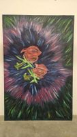 Original Ölgemälde, kleine abstrakte Malerei, Kunstwerk