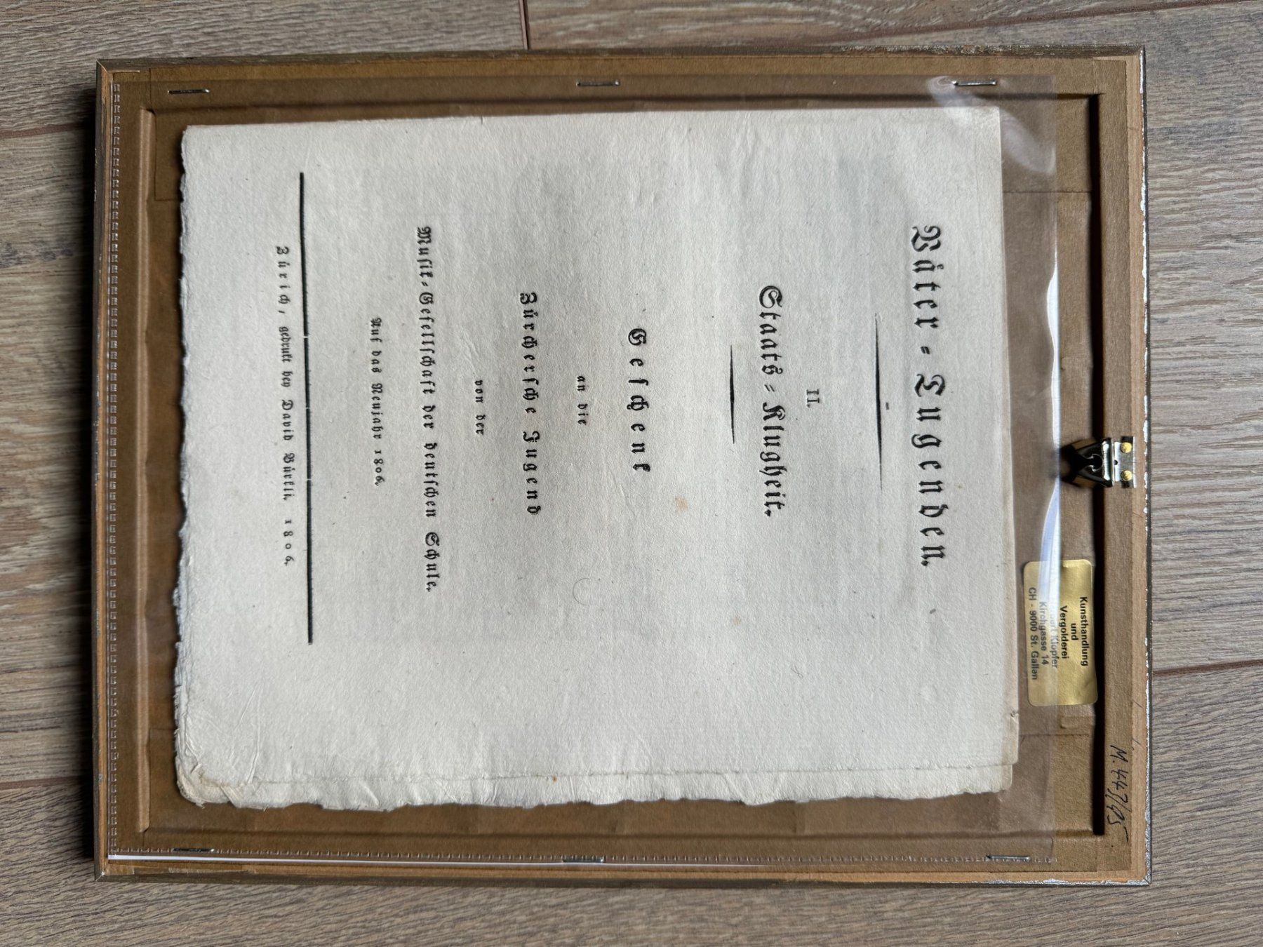 Stiche: Usteri, Stich, Allegorie des Staates – Gebraucht aus Gossau von Rico2011 1
