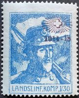 Landsturm Infanterie Kp I/30, Aufdr schwvio, 1.WK, Wi Lst 14