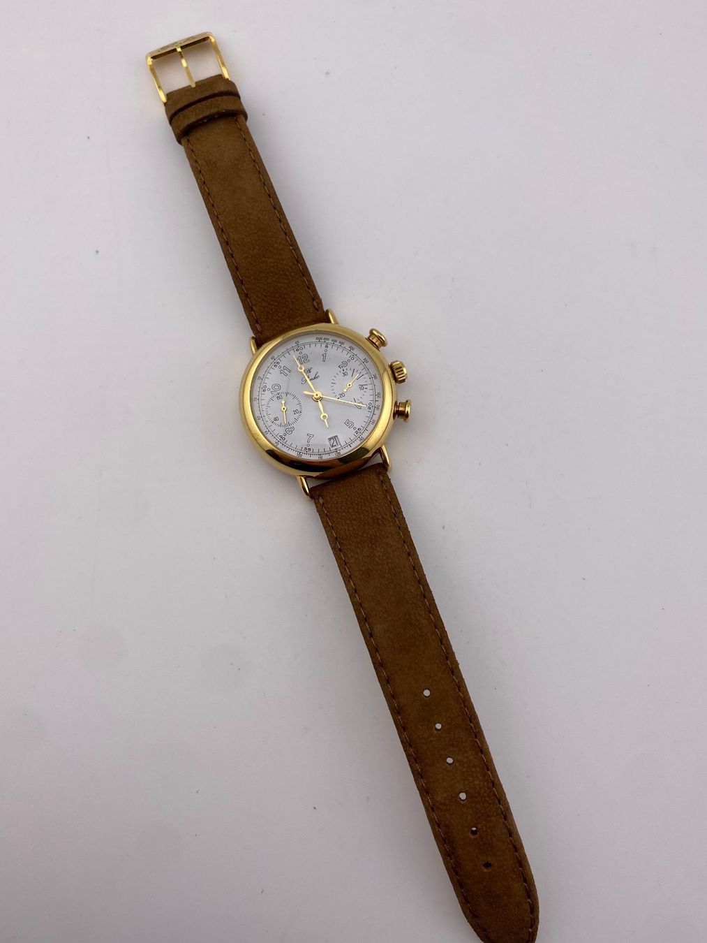 Orologi: Chronograph Handaufzug läuft – Usato da Biel/Bienne venduto da MrP_WatchesBiel 4