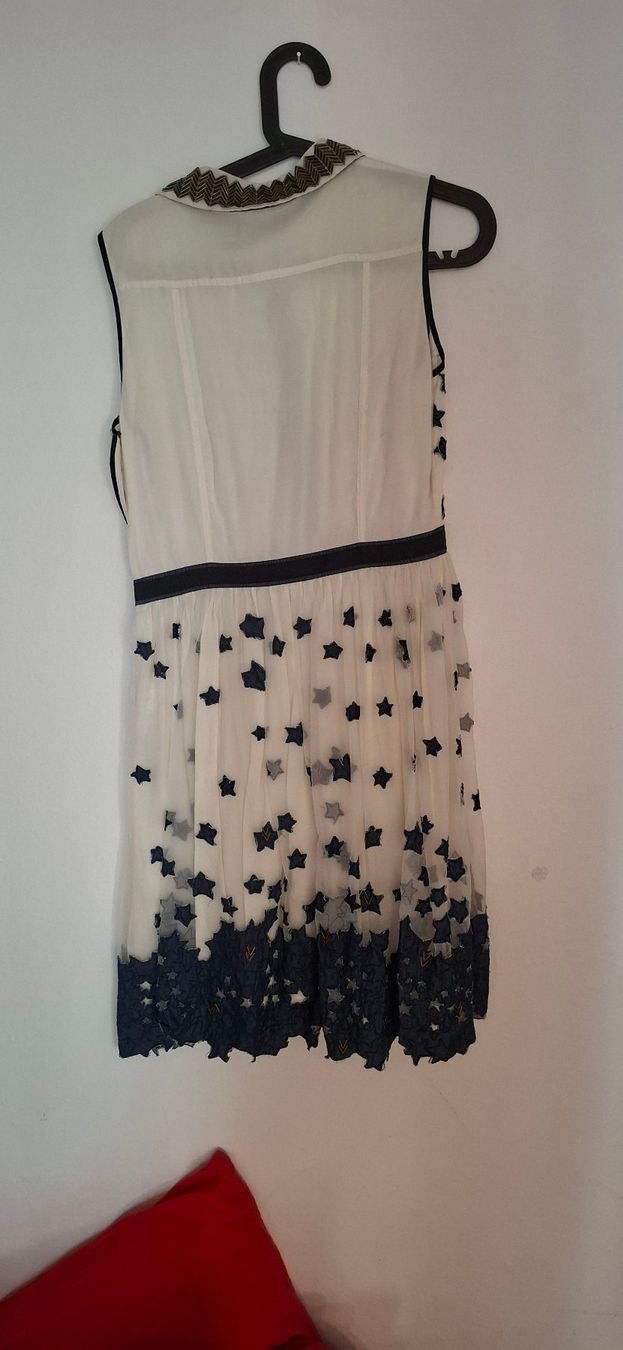 Diesel Vestiti: Robe DIESEL blanche motif étoiles bleu taille M – Usato da Carouge GE venduto da mon_x9y7 3
