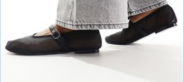 Schwarze luftige Netz Ballerinas  Gr. 36 Sommer Schuhe