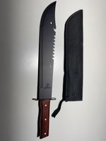 Robustes Outdoor-Messer / Machete mit Sägerücken