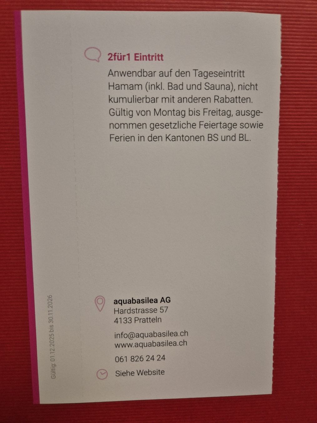 2 für 1 Aquabasilea Eintritt Hamam Bad und Sauna (Neu und ...