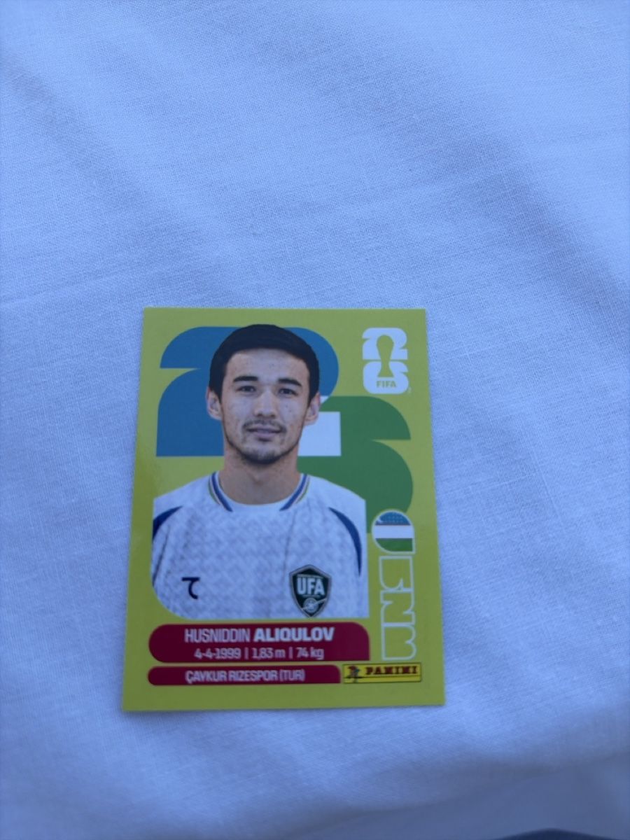 Panini Sammelbilder & Trading cards: Husniddin Aliqulov – Neu (gemäss Beschreibung) aus Dornach von metallbau.ch