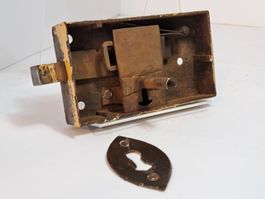 1 schönes antikes Möbel Schloss, DM5.8cm, DRS (LOT3#MBS3)