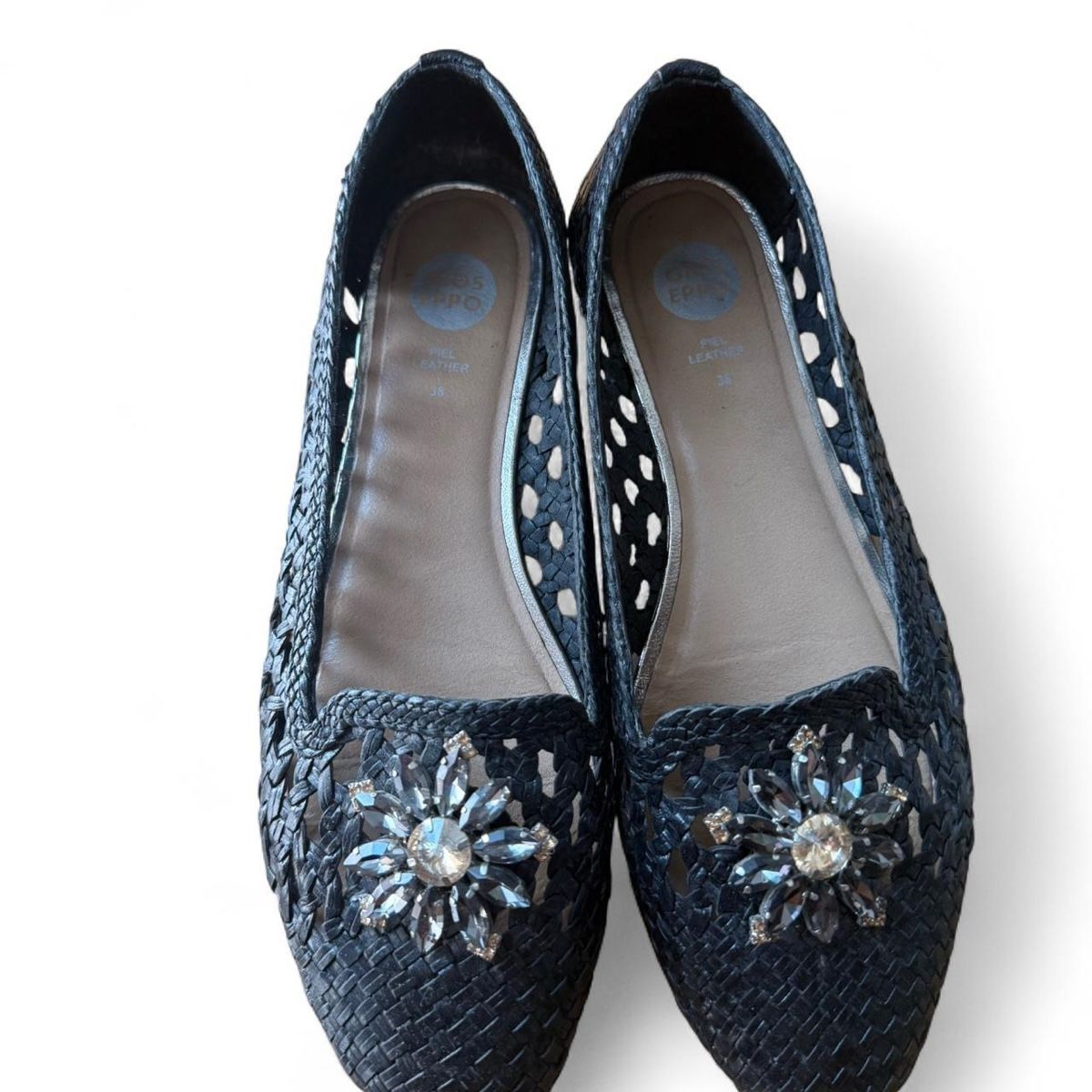 Scarpe da donna: Gioseppo Woven Leather Flats Size 38 Used – Usato da Zürich venduto da ann_in_zuri 2