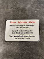 Notsignal-Schild - Alarme, Notbremse - Vintage Design!