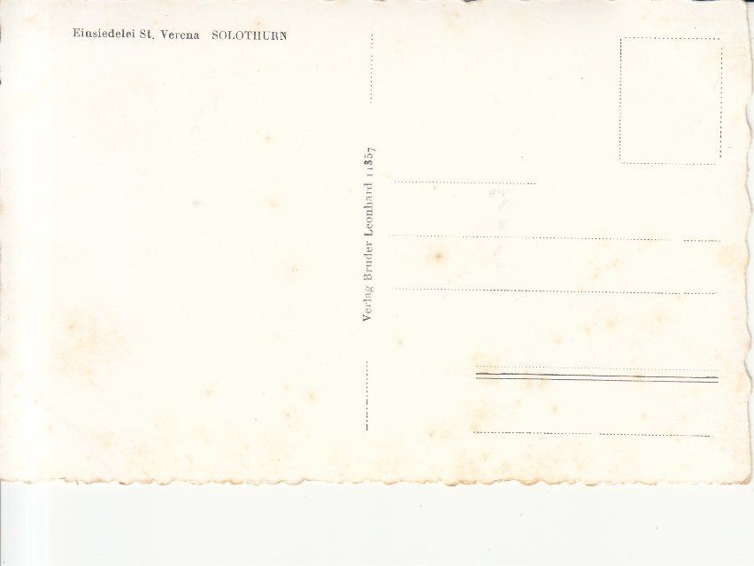 Cartoline postali: Solothurn St. Verena, ca. 1940 – Usato da Bürglen TG venduto da StampGraf 1