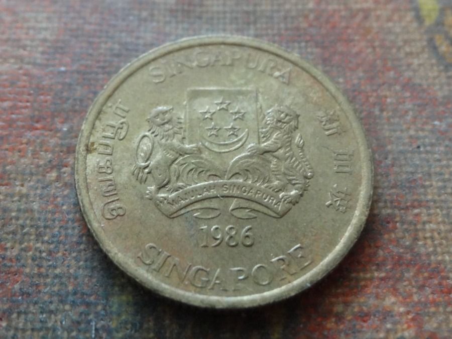 Alle Münzen: SINGAPOUR  5  Cents  1986 – Gebraucht aus Romanel-sur-Lausanne von Swift13