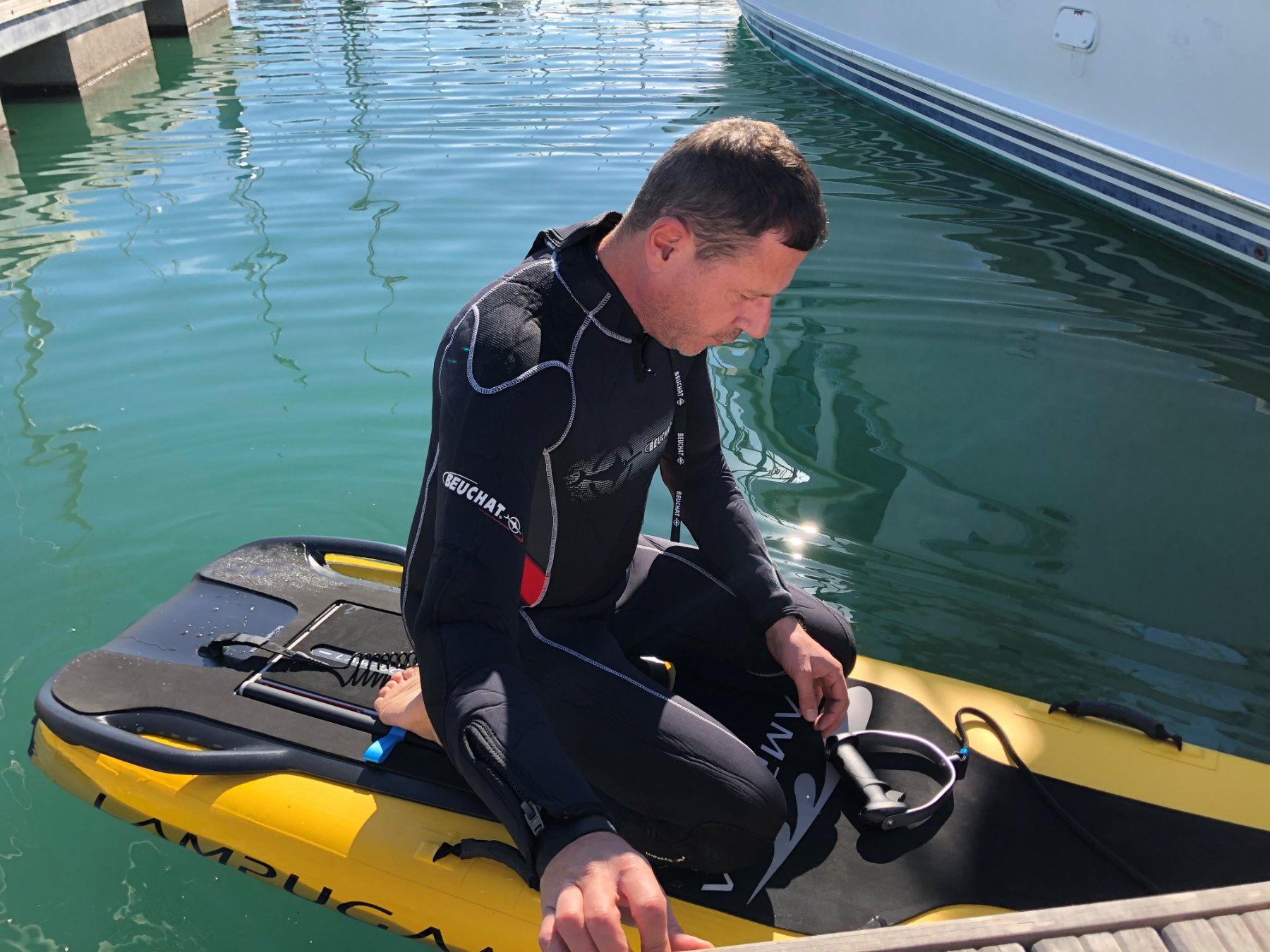 Tavole da surf e di nuoto: Elektro Surfbrett Lampuga Air – Usato da Lenzburg venduto da Schild26