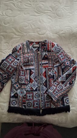 Canda Premium: Sommerjacke mit Fransen, Gr. 38/M