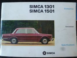 Simca 1301/1501 Betriebsanleitung französisch