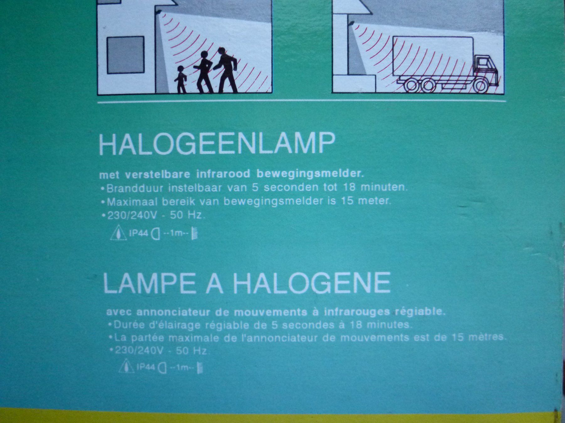 Lampade: Halogen Lampe mit Bewegungsmelder – Nuovo e nell'imballaggio originale da Bleienbach venduto da MaxG01 1