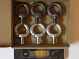 RINGSCHRAUBEN M16 DIN580 - C15E verzinkt - 6 Stk