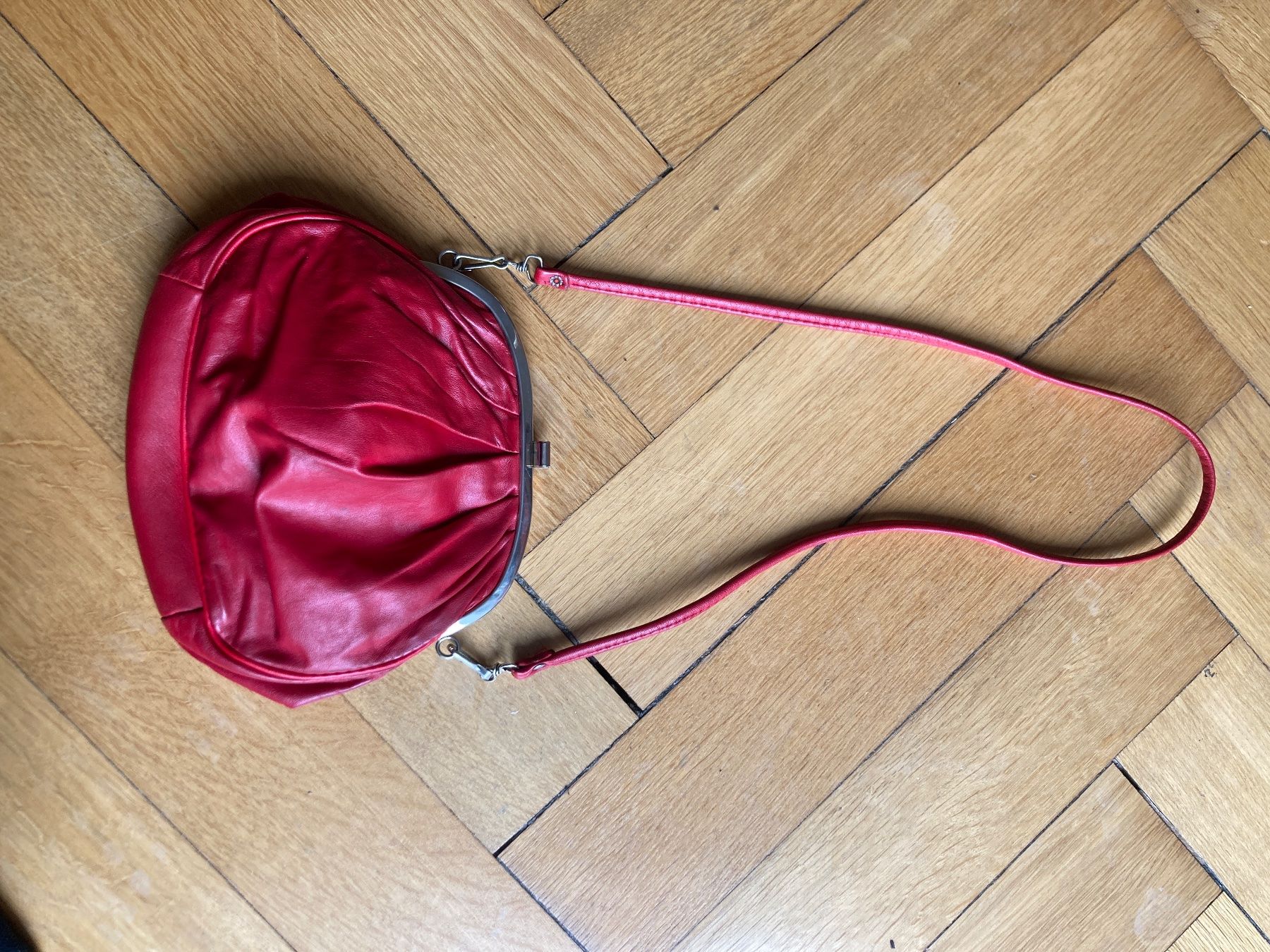 Borse da donna: Rote Lederhandtasche – Usato da Zürich venduto da MirjamPepita99