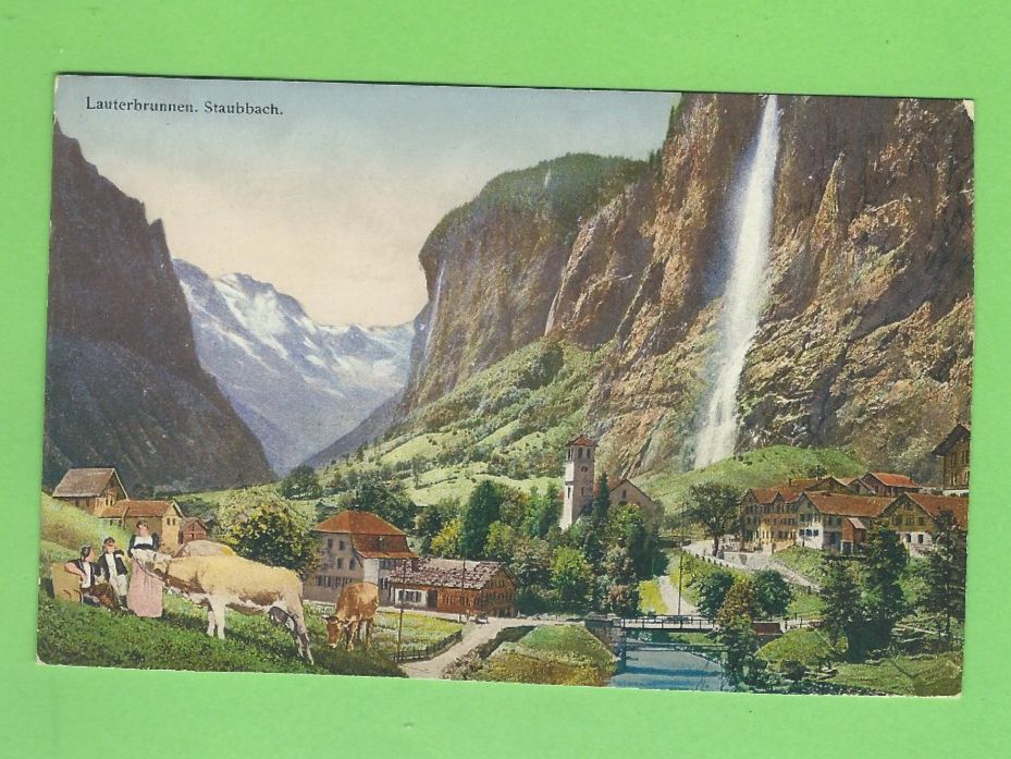 Cartoline postali: Lauterbrunnen Staubbachfall – Usato da Zürich venduto da t24_de