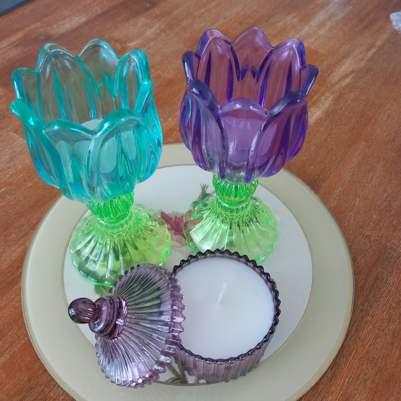 Gläser: 3x Teelichtli 2x 1x Döseli / Shabby – Gebraucht aus Aegerten von gismolini 1