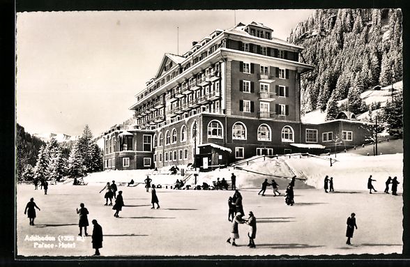 Cartoline postali: AK Adelboden, Palace Hotel – Usato da Berlin venduto da bartko-reher