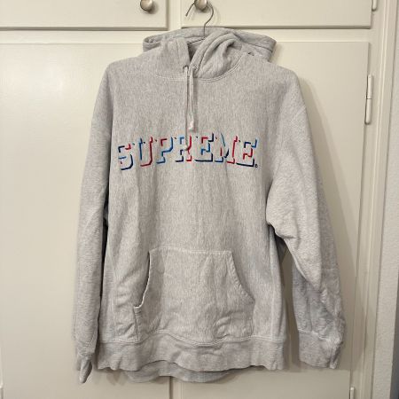 Supreme, Drop Shadow Hoodie, L, FW20, Grau meliert