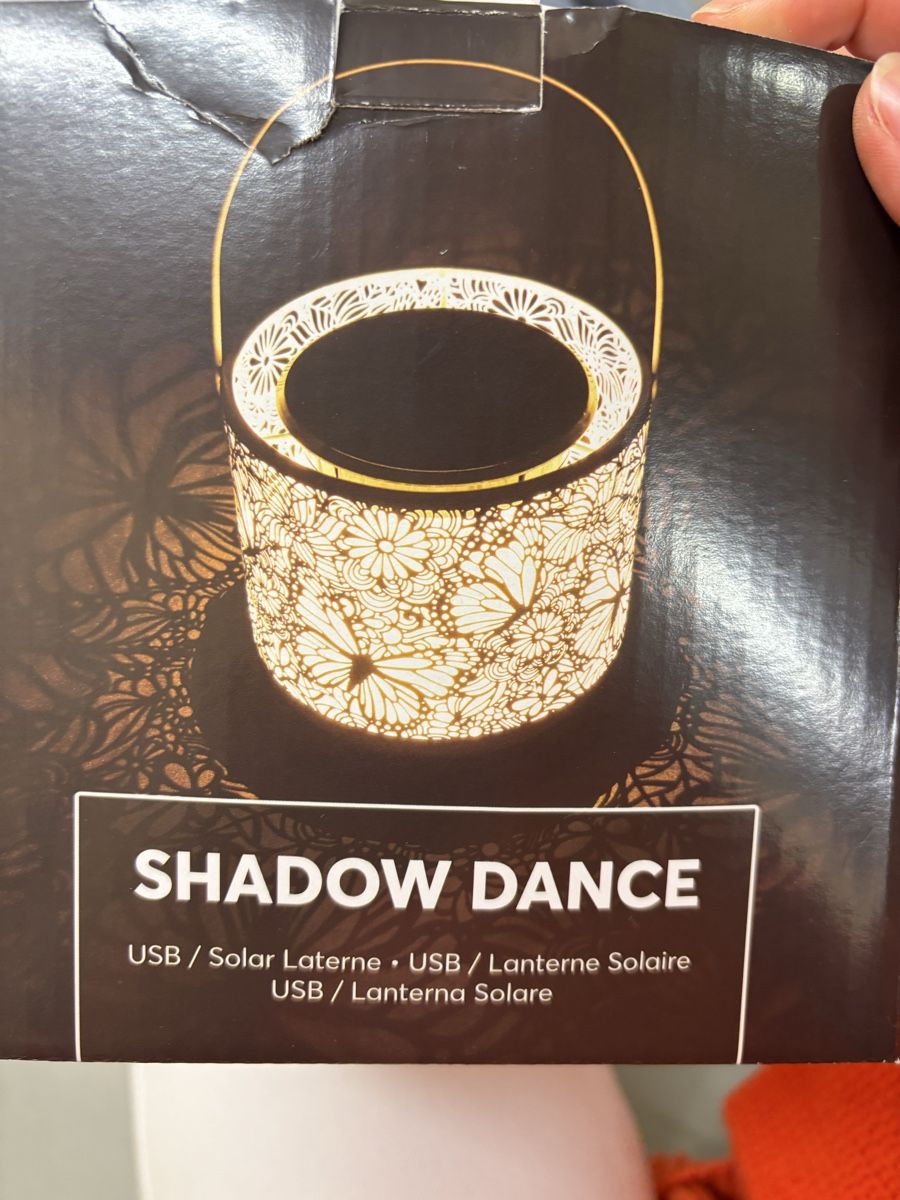 Livique Lampade: Solarlaterne Shadow Dance Weiss  – Nuovo e nell'imballaggio originale da Winterthur venduto da leimaj 1