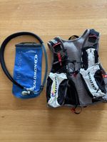 Salomon S-Lab Laufweste mit Trinkblase schwarz weiss