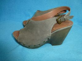 MARC O POLO PLATEAU SANDALEN LEDER HOHER ABSATZ GR 40 LEDER
