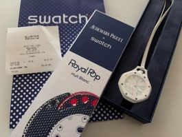 Swatch Audemars Piguet Huit Blanc SSX03W100N Royal Pop