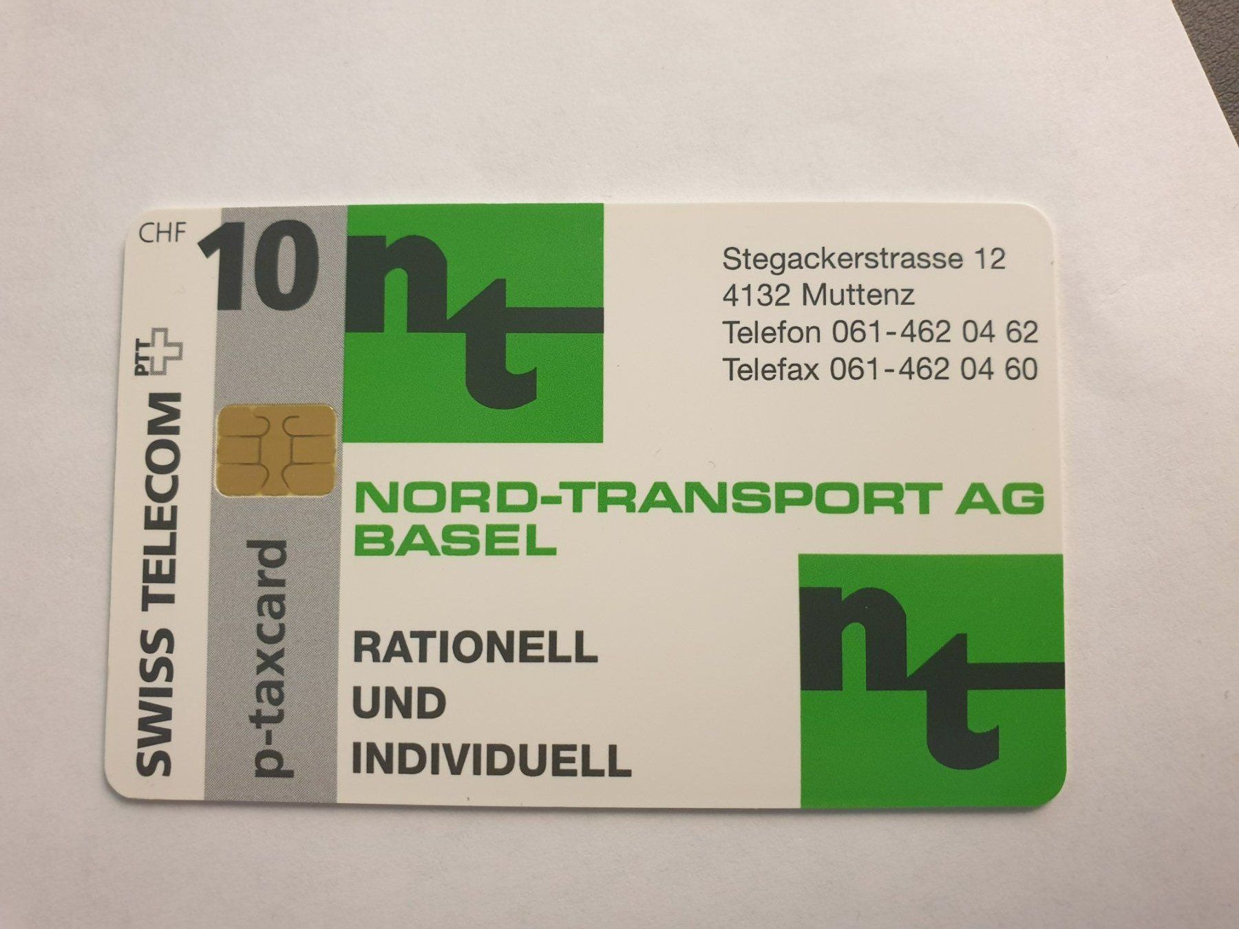 Schede telefoniche: Nord-Transport AG Basel 200ex – Usato da Rain venduto da chesz