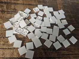 lego 3068 lot de 60 pièces White Tile 2 x 2