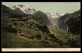 AK Wengen, Gesamtansicht mit Blick auf Lauterbrunnenthal