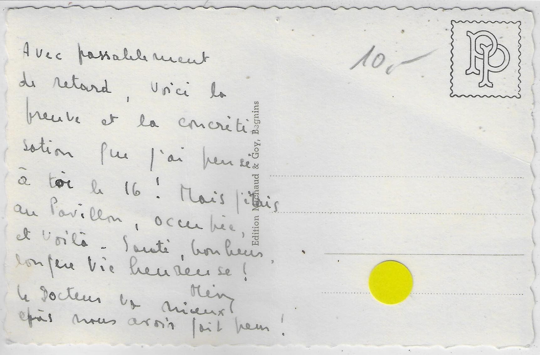 Cartoline postali: Begins - Menthon et Chateau de Cottens – Usato da Ettingen venduto da Kartenplanet 1