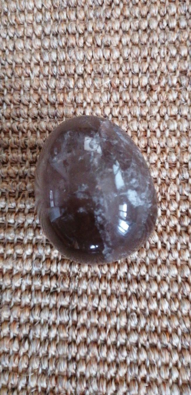 Mineralien & Heilsteine: Marmor-Ei braun-transparent – Gebraucht aus Grächen von Hel7890 6
