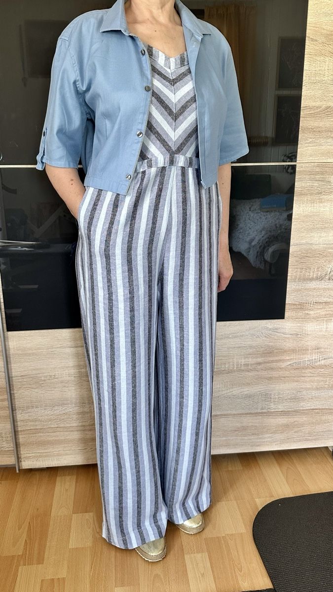 Lotti di vestiti: Combinaison rayée NEXT  lin, taille 40 + veste Calvin Klein – Usato da Vuippens venduto da ale_6gkb
