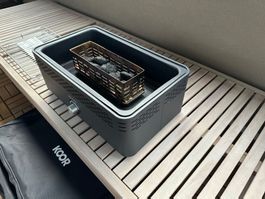 Holzkohlegrill mit Aktivbelüftung (Batterie)