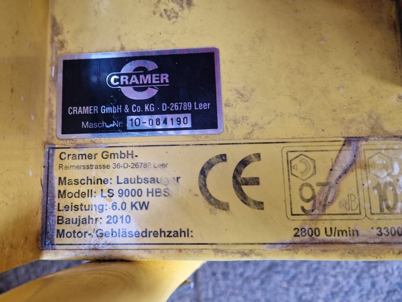 Tutte le macchine: Cramer Laubsauger LS 900 HBS – Usato da Niederwil AG venduto da Maeder_AG 9