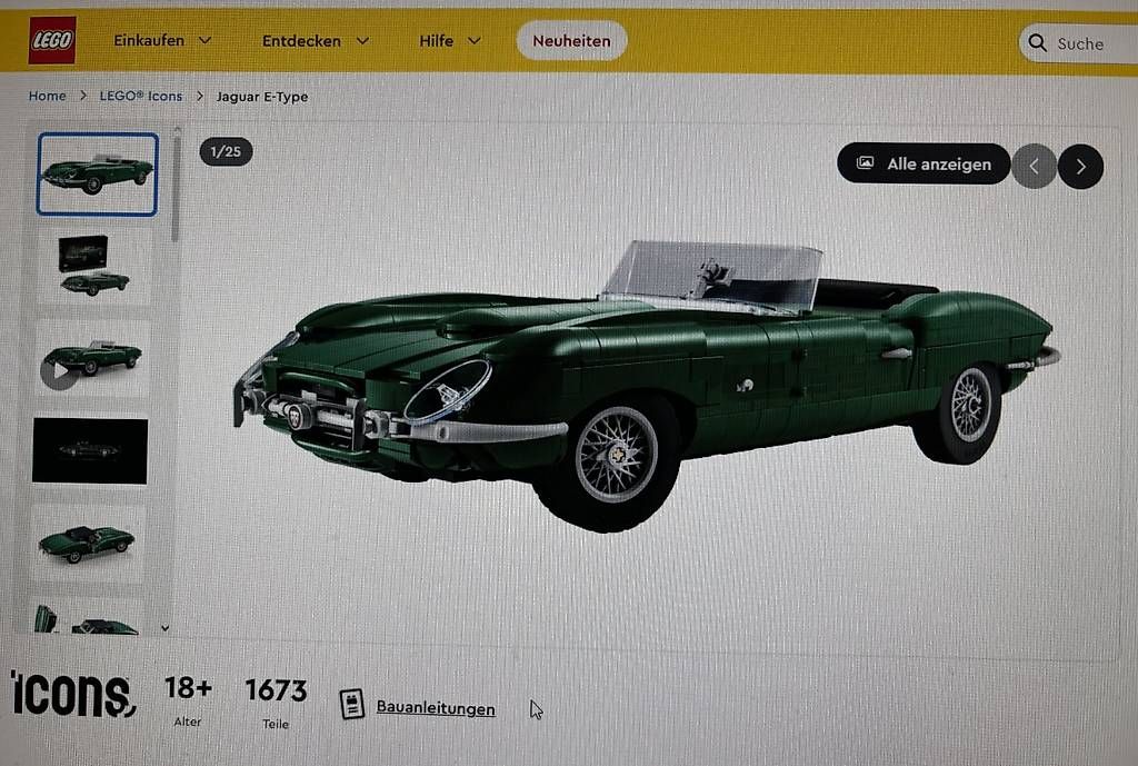 Kit di costruzioni: LEGO Icons Jaguar E-Type – Usato da Bubikon venduto da and_t7b7 1