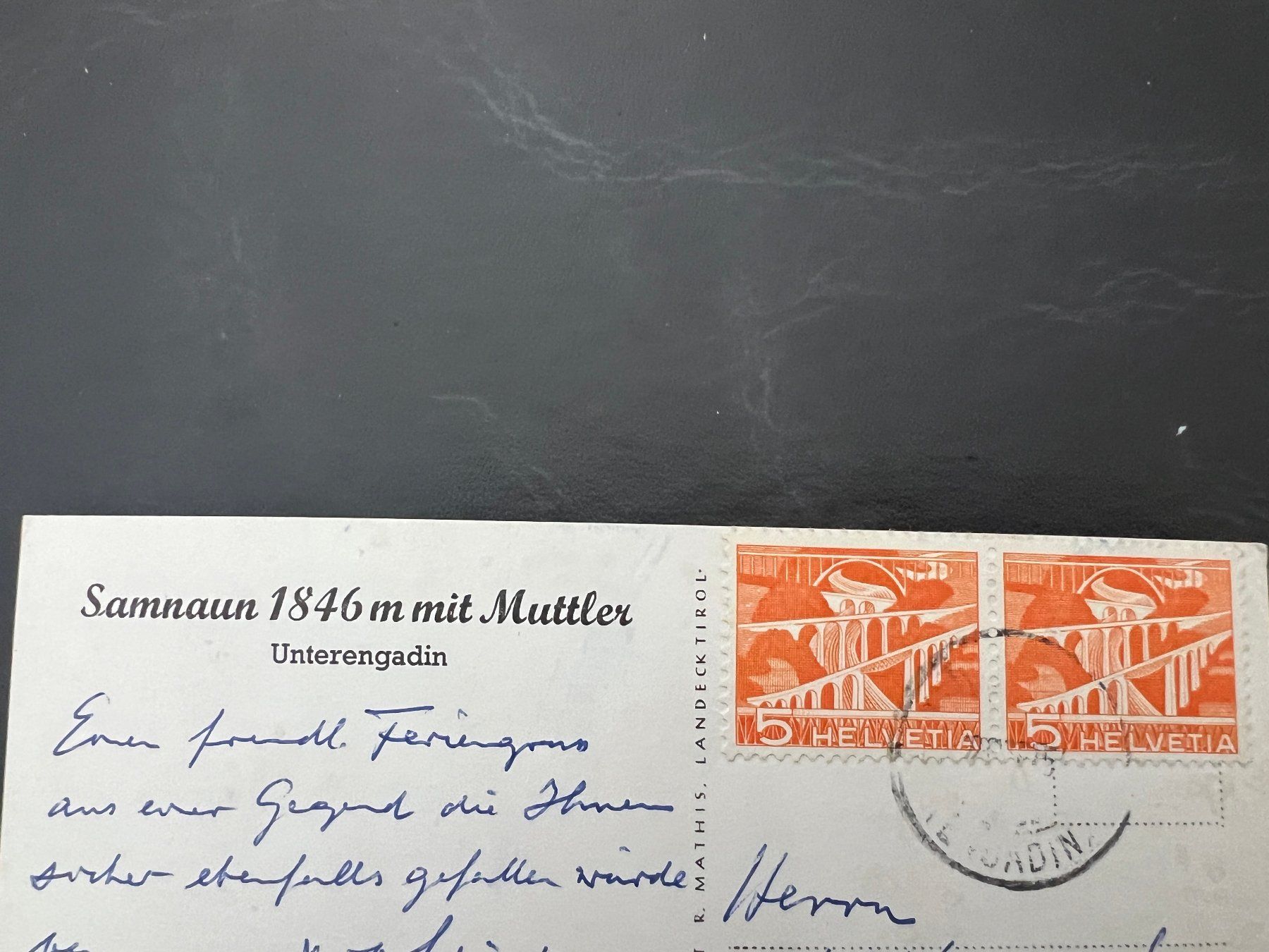 Cartoline postali: AK  1954    Samnaun  (G3213) – Usato da Hinwil venduto da Sidi4 1
