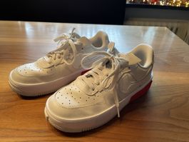 Nike Air Force 1 Schuhe weiss beige Grösse 38