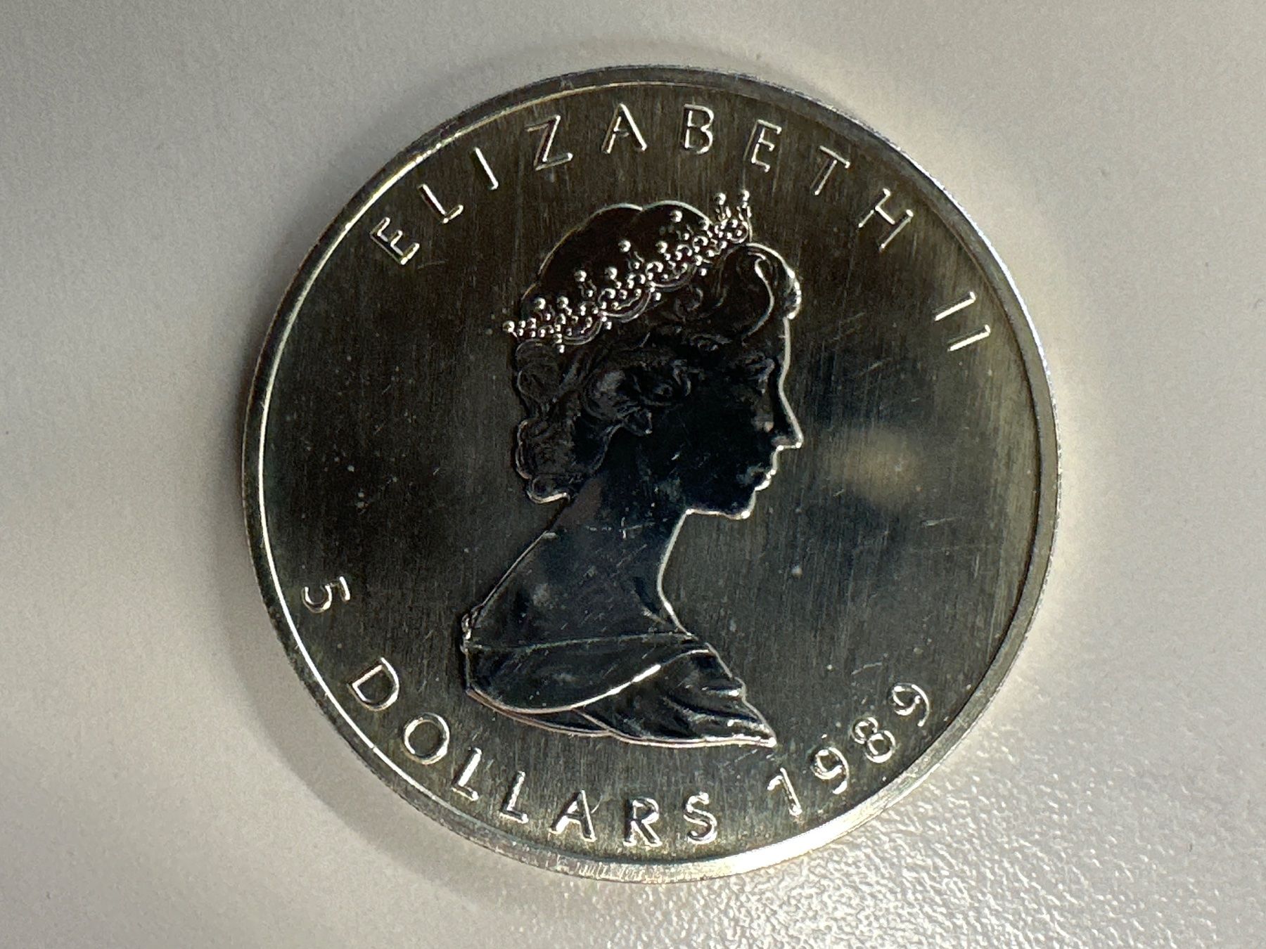 Alle Münzen: 1 Unze Silber Canada Maple Leaf 1989 – Neu (gemäss Beschreibung) aus Herisau von herau 1