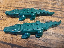 lego figurine animal Dark Green Alligator / Crocodile