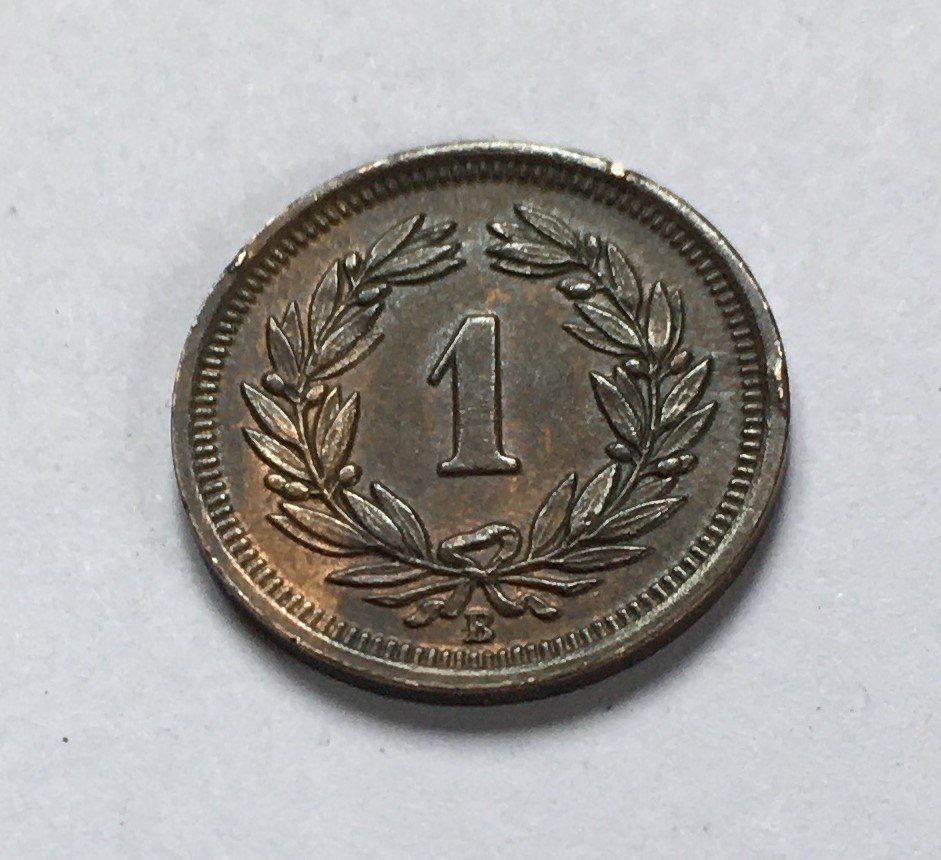 Tutti le monete: 1927 1 Rappen unz – Nuovo (secondo la descrizione) da Kirchberg SG venduto da Z-Collection 1
