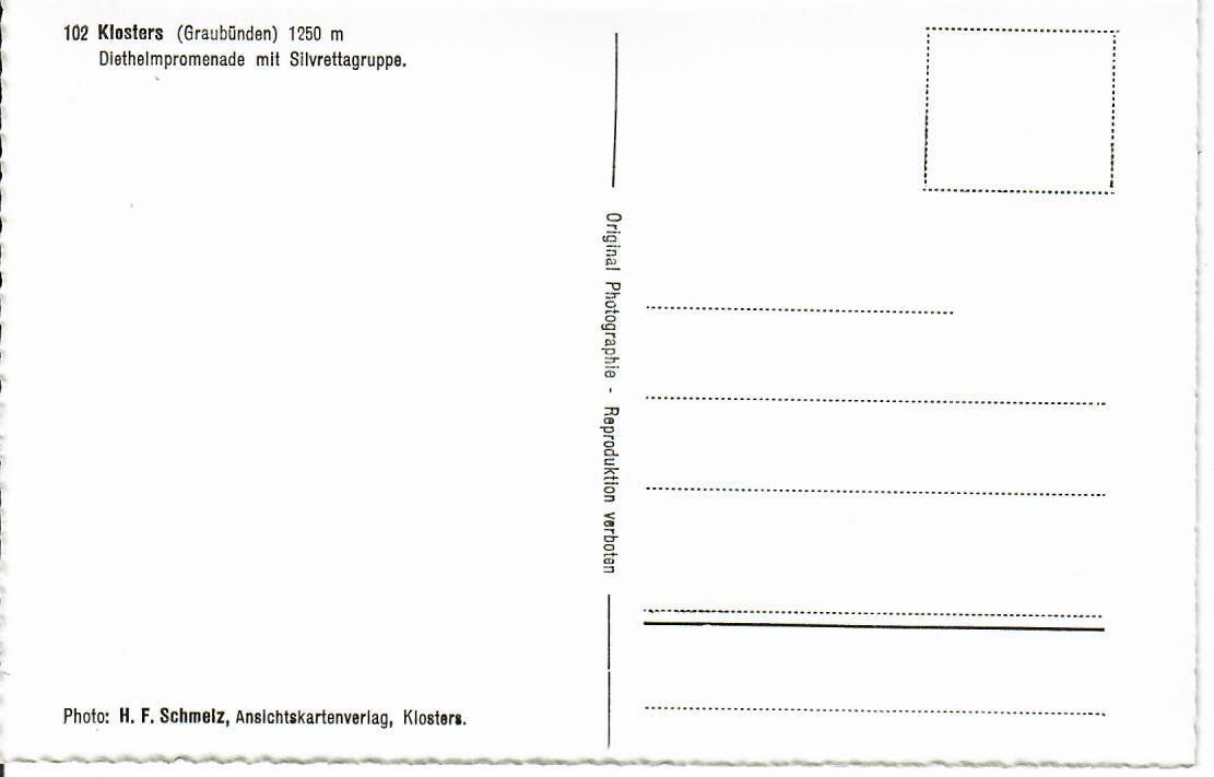 Ansichtskarten: Klosters – Gebraucht aus Hochdorf von Ziegel-16 1