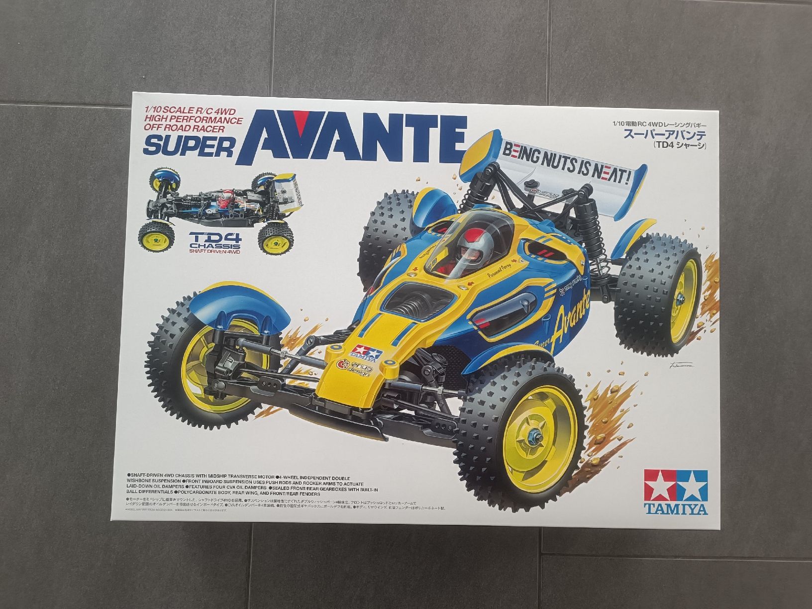 Tamiya Modellismo RC: Tamiya Super Avante TD4  – Nuovo e nell'imballaggio originale da Obfelden venduto da ATAG