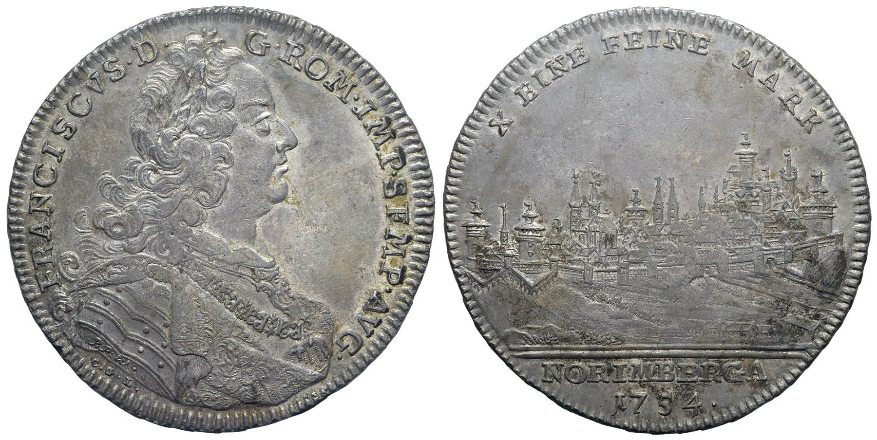 Toutes les monnaies: Nurnberg, Taler 1754 – D'occasion à Chiasso par Novamarketing