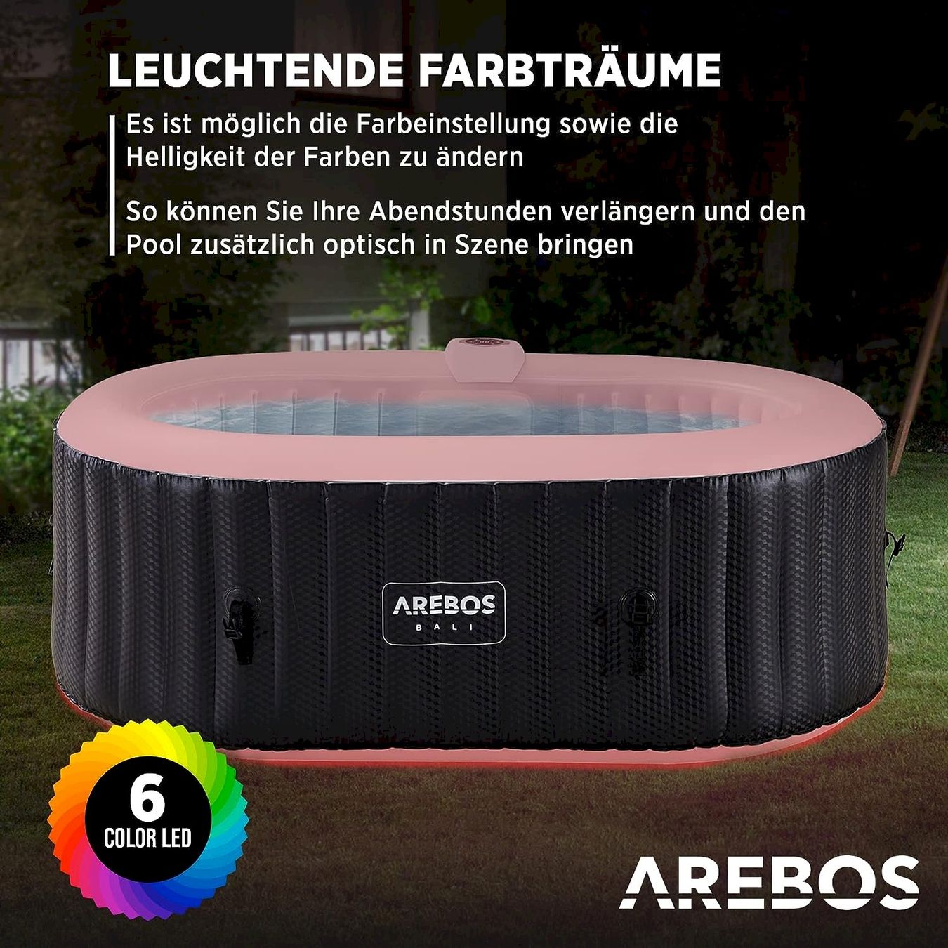 Whirlpool: AREBOS Whirlpool Bali – Nuovo e nell'imballaggio originale da Bottighofen venduto da zaap 3